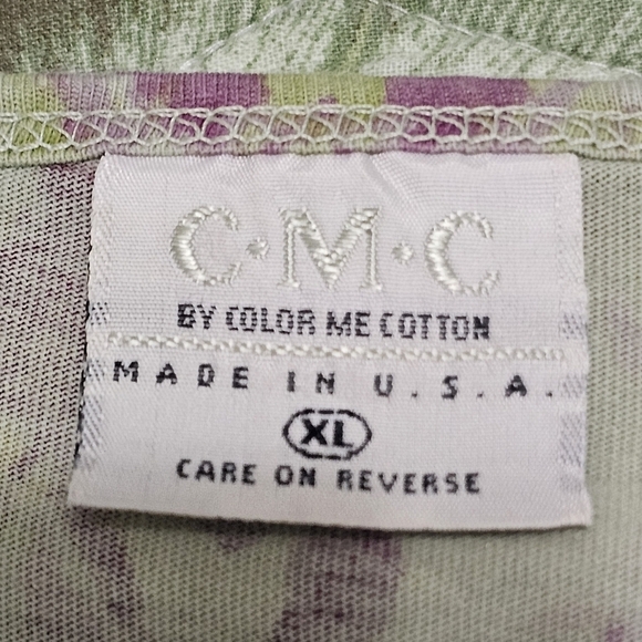 CMC BY COLOR ME COTTON ABSTRACT FLORAL TUNIC - Picture 7 of 8